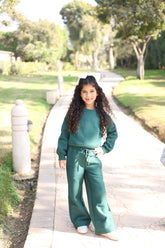 Olive Green Flared Set